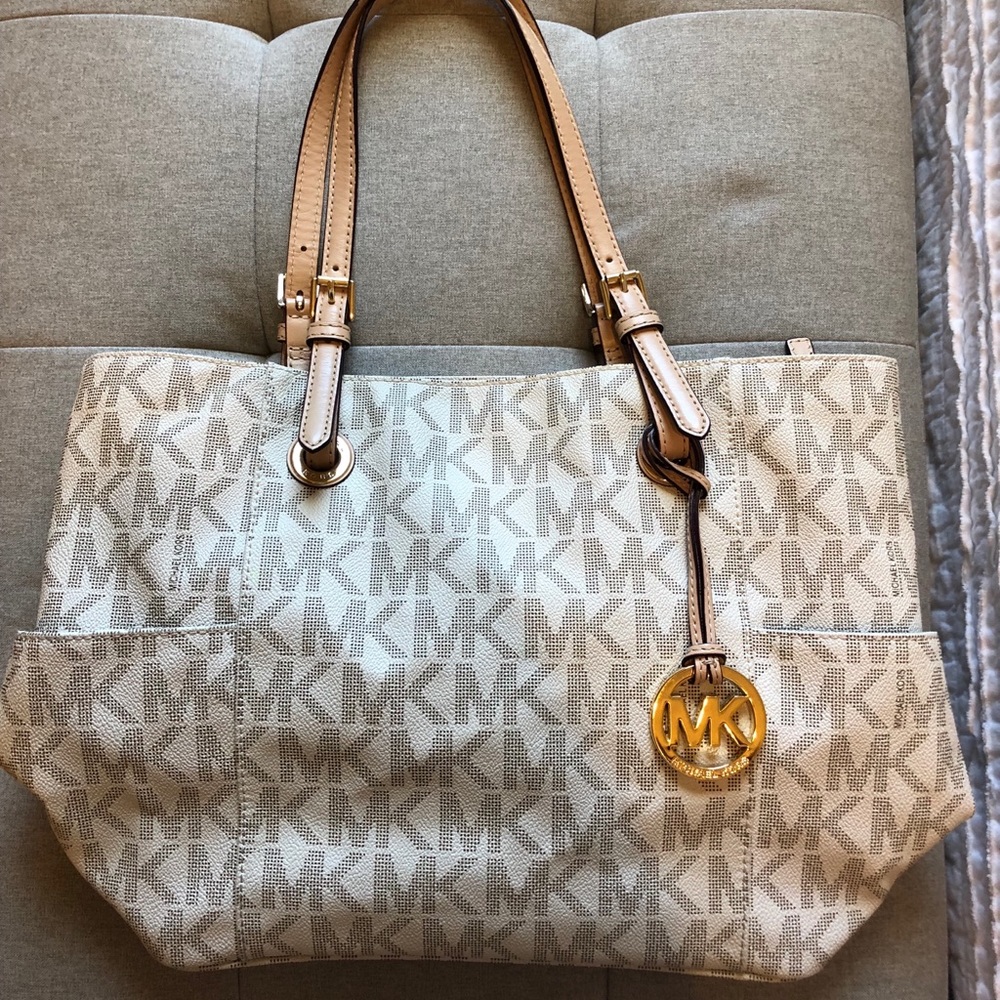 Large Michael Kors logo purse / tote / handbag